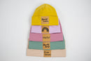 Statement-Beanie "Obacht" aus Rib-Jersey - Milli Wonka