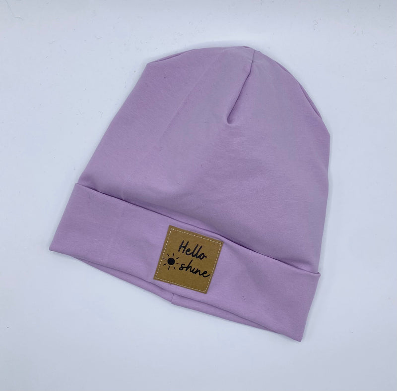 Statement-Beanie "Hello sunshine" aus Rib-Jersey - Milli Wonka